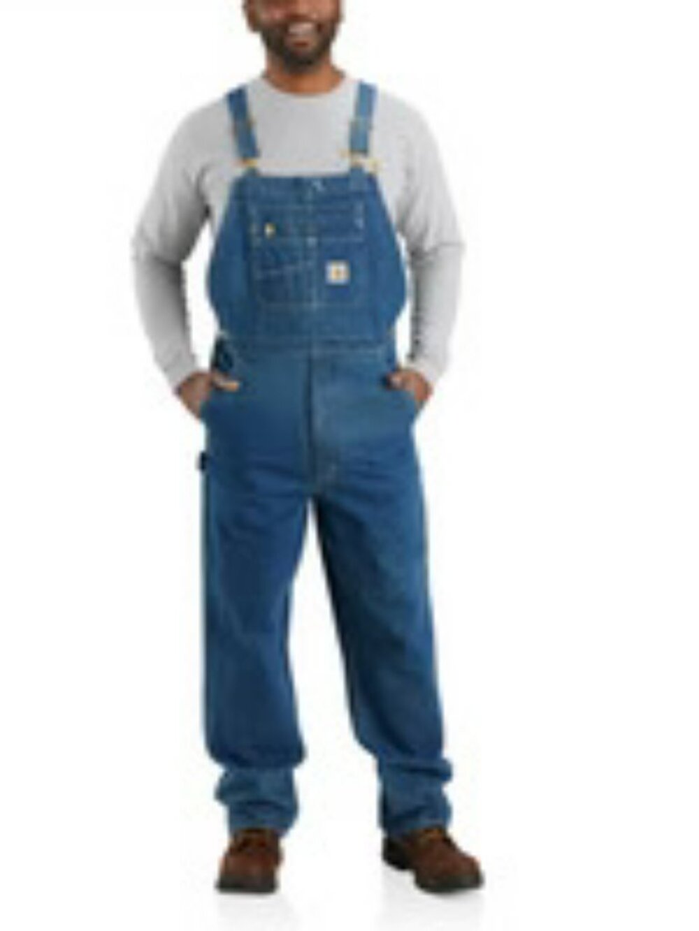 Carhartt LOOSE FIT Denim Bib Overalls.  SZ 44 x 30 Unisex. - Picture 3 of 4